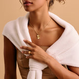 Gold Sun Rays Signet Ring