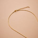 Gold Round HEART necklace