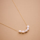 Gold Freshwater Pearl Necklace
