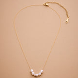 Gold Freshwater Pearl Necklace