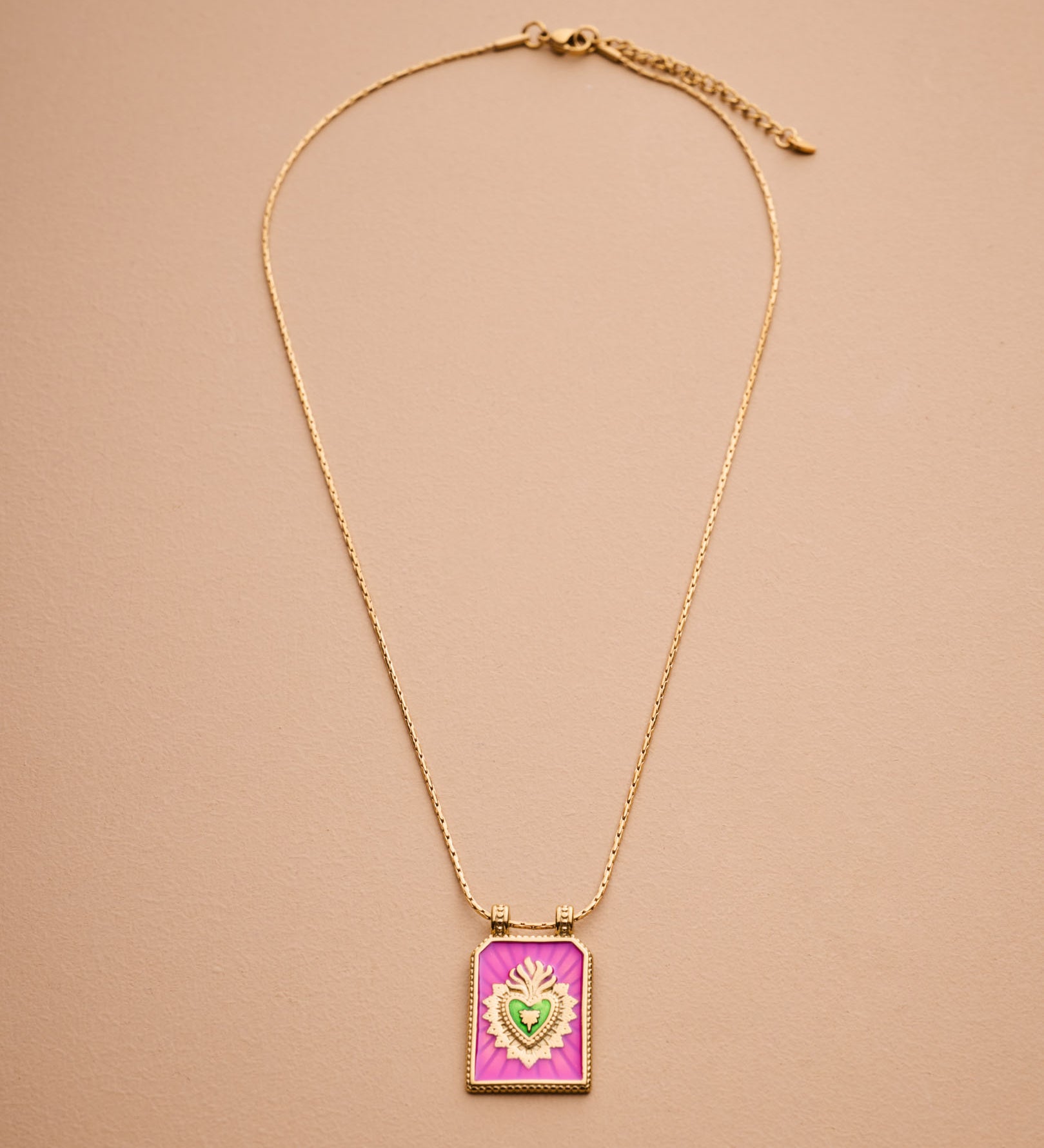 Gold Sacred Heart Necklace