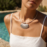 Silver Berber Tuareg Statement Collar Torque Necklace