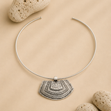 Silver Berber Tuareg Statement Collar Torque Necklace