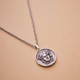 SIlver Medusa Necklace