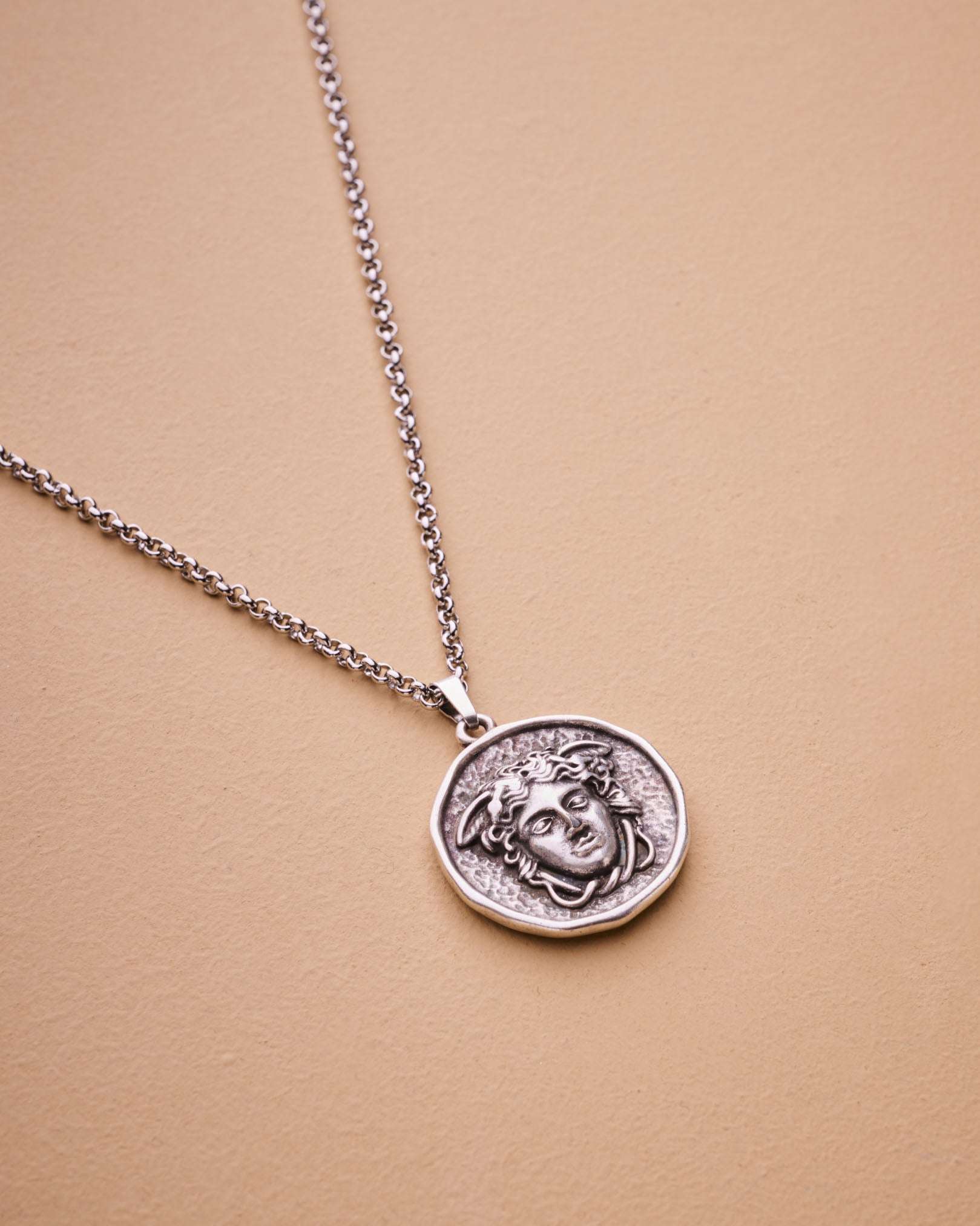 SIlver Medusa Necklace