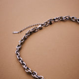 Silver Textured Heart Necklace