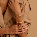 Gold Wave Cuff