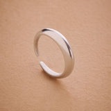 Silver soft dome ring in bold & narrow design