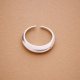 Silver soft dome ring in bold & narrow design