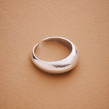 Silver soft dome ring in bold & narrow design