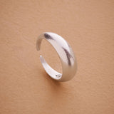 Silver soft dome ring in bold & narrow design