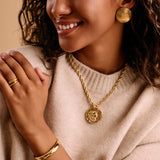 Gold Bold Cuff Bracelet