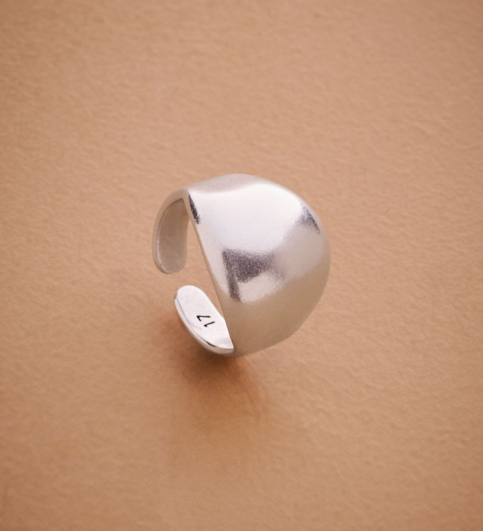 Silver Bold/Floral Dome Ring