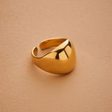 Gold Bold Floral / Sade Dome Ring