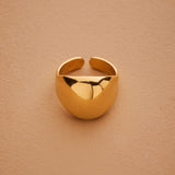 Gold Bold Floral / Sade Dome Ring