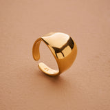 Gold Bold Floral / Sade Dome Ring