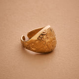 Gold Bold Floral / Sade Dome Ring