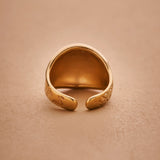 Gold Bold Floral / Sade Dome Ring