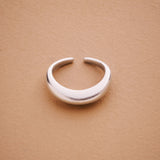 Silver Thin Soft Curve Ring