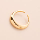 Gold Thin Soft Curve Ring
