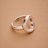 Silver Hollow Round Ring