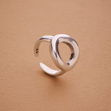 Silver Hollow Round Ring