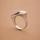 Silver Soft Asymmetric Bold Ring