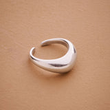 Silver Soft Curve Ring