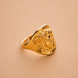Gold Medusa Ring