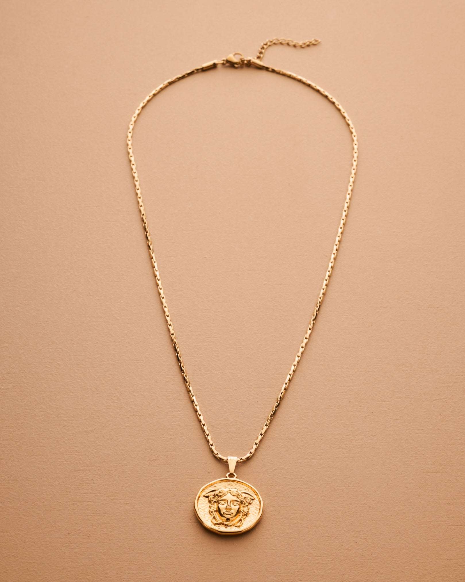 Gold Medusa Necklace