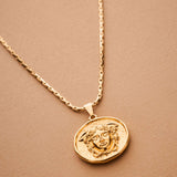Gold Medusa Necklace