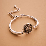 Silver Medusa Cuff Bracelet