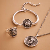 Silver Medusa Cuff Bracelet