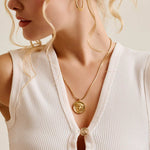 Gold Medusa Necklace
