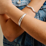 Silver Bold Cuff Bracelet