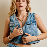 Silver Tuareg Coptic Shield Pendant Necklace