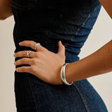 Silver Soft Asymmetric Ring