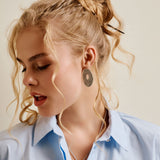 Silver Asymmetric Hammered Stud Earrings