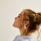 Silver Asymmetric Hammered Stud Earrings