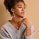 Open Silver Ethnic Tribal Cuff