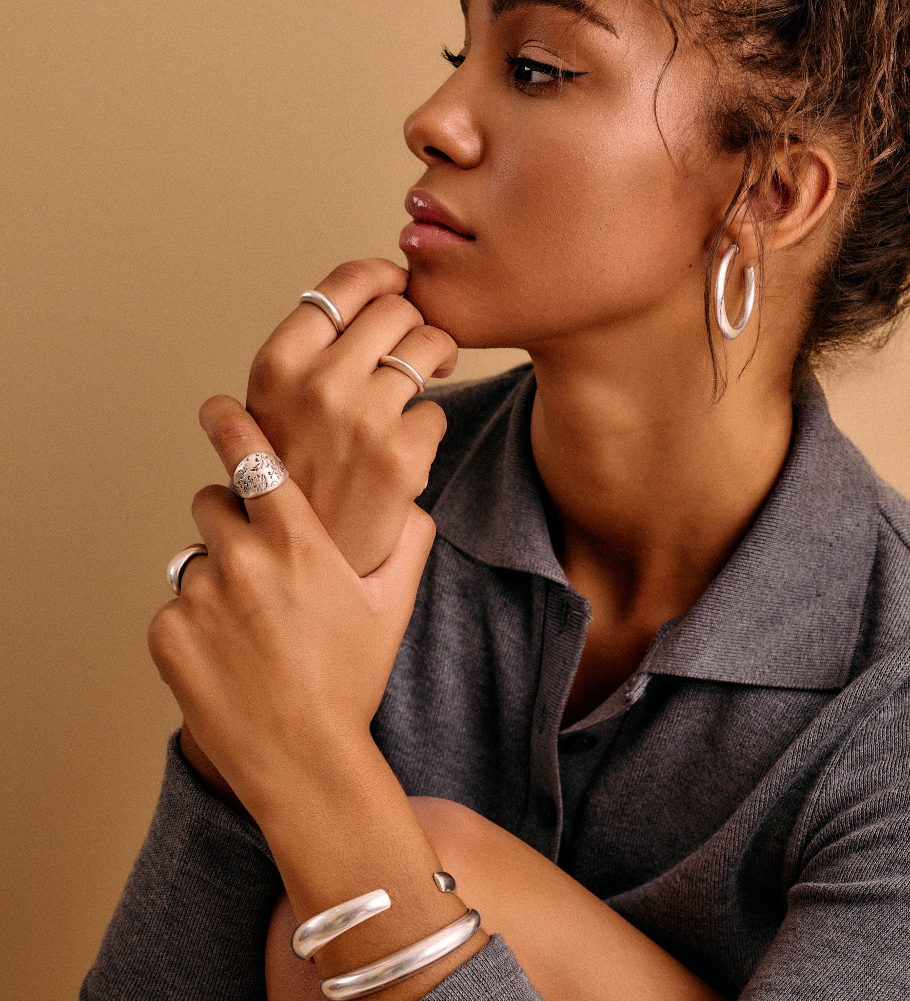 Ασημί Δαχτυλίδι Θόλος