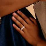 Silver Soft Asymmetric Bold Ring