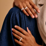 Silver Soft Asymmetric Bold Ring