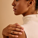 Geometric V Stainless Steel Gold Ring