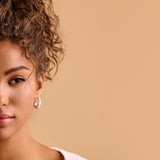 Modern Silver Open Hoop Earrings