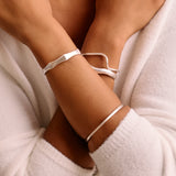 Silver Bold Angular Shape Cuff