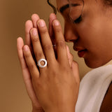 Silver Hollow Round Ring