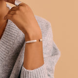 Open Silver Ethnic Tribal Cuff