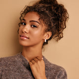 Modern Silver Open Hoop Earrings