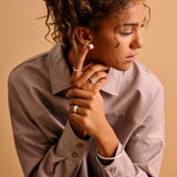 Silver Round Signet Ring